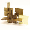 Sculpture Squared, Walnut and Brass