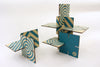 Patterned Sculpture Squared, Turquoise
